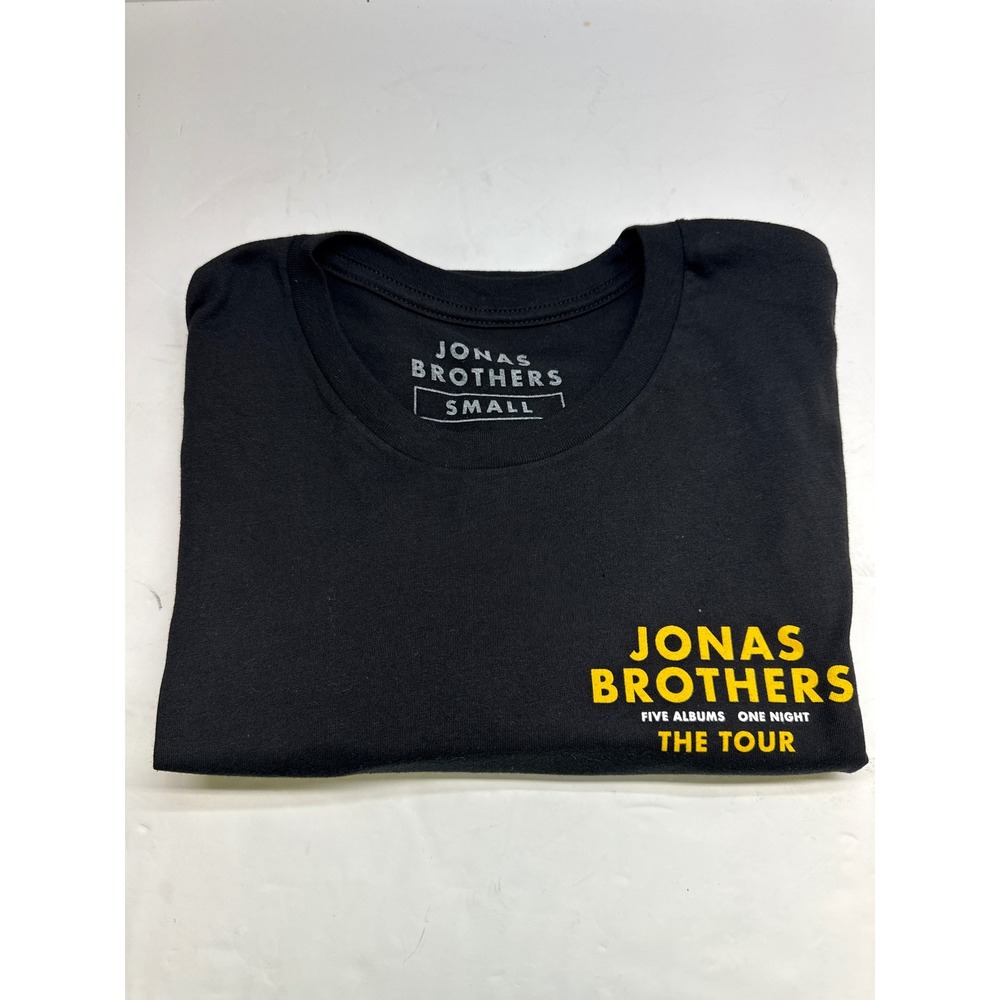 Jonas Brothers The Tour Five Albums One Night 2023 Concert T-Shirt Black Small